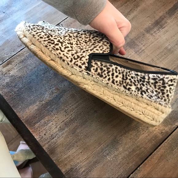 Zara Pony Hair Snow Leopard Espadrilles - Picture 3 of 10